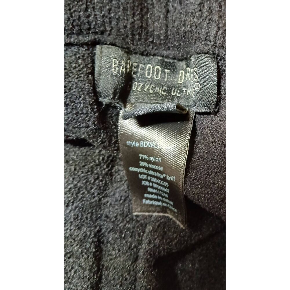 Barefoot dreams womens large. Sweatpants cozy chic black soft cropped - Picture 7 of 8